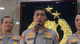 Kepala Badan Reserse Kriminal (Kabareskrim) Komjen Wahyu Widada di Mabes Polri, Jakarta, Senin (15/7/2024)