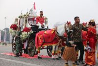 Istana Kepresidenan Republik Indonesia akan menyelenggarakan acara Kirab Bendera Pusaka dan Naskah Proklamasi pada besok, 10 Agustus 2024.