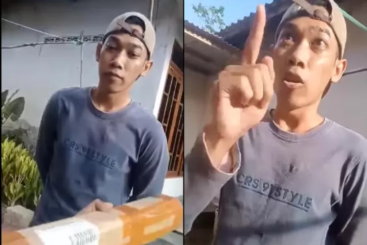 Sebuah insiden kekerasan terjadi di Jombang, Jawa Timur, yang melibatkan seorang pria dan kurir pengiriman barang.