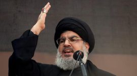 Foto Pemimpin Hizbullah Hassan Nasrallah 