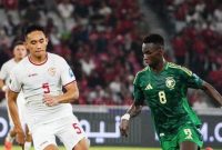 Timnas Indonesia mencatat keunggulan sementara 1-0 atas Arab Saudi di babak pertama pertandingan Kualifikasi Piala Dunia 2026 yang berlangsung di Stadion King Abdullah Sports City, Jeddah, Selasa (19/11/2024).