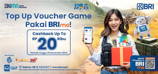 Aplikasi mobile banking BRImo untuk melakukan top up voucher game memiliki beberapa keistimewaan 