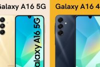 Salah satu contoh yang menarik perhatian adalah perbandingan antara Samsung Galaxy A16 5G dan Galaxy A16 4G.