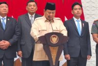 Menjelang perayaan Natal dan Tahun Baru (Nataru) 2025, Menteri Pertahanan Republik Indonesia, Prabowo Subianto,