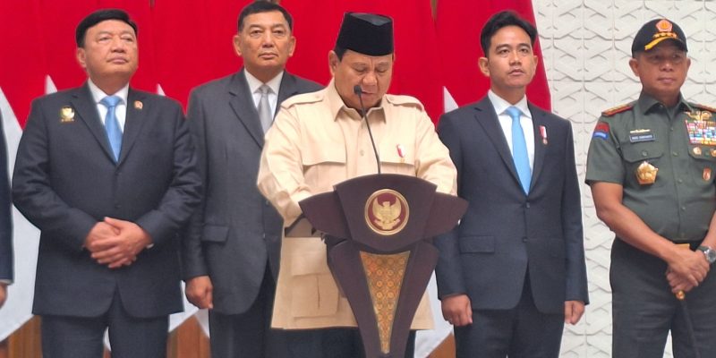 Menjelang perayaan Natal dan Tahun Baru (Nataru) 2025, Menteri Pertahanan Republik Indonesia, Prabowo Subianto,