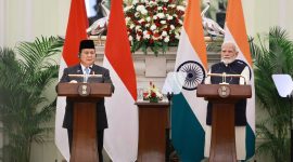 Menteri Pertahanan Indonesia, Prabowo Subianto, baru-baru ini menyampaikan rasa terima kasihnya kepada pemerintah India.