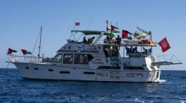 Pasukan angkatan laut Israel berhasil menghentikan rombongan kapal bantuan Global Sumud Flotilla yang menuju Gaza,