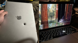 Di tengah medan perang yang penuh bahaya, sebuah MacBook Air generasi M1 tiba-tiba berubah fungsi dari alat produktivitas menjadi penyelamat nyawa.