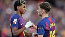 Lamine Yamal tampak tidak senang di akhir pertandingan La Liga antara Barcelona dan Atletico Madrid yang berakhir dengan skor 2-1.