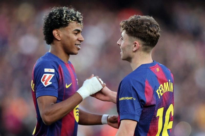 Lamine Yamal tampak tidak senang di akhir pertandingan La Liga antara Barcelona dan Atletico Madrid yang berakhir dengan skor 2-1.