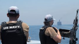 Presiden Amerika Serikat Donald Trump mengklaim bahwa Amerika Serikat siap memberikan bantuan teknis kepada Iran untuk membersihkan ranjau laut di Selat Hormuz.