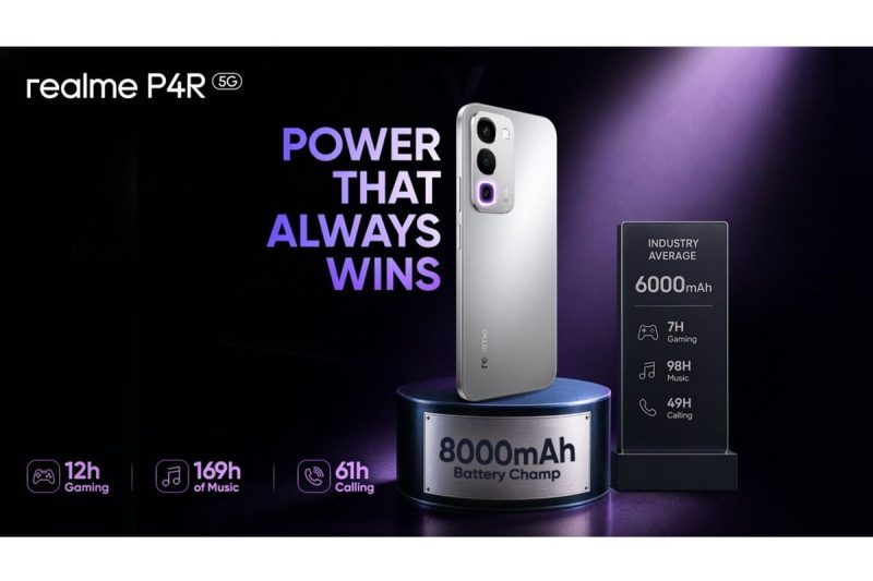 Realme kembali memperkuat lini produk gaming-nya dengan meluncurkan Realme P4R, ponsel yang mengusung baterai jumbo 8.000 mAh.