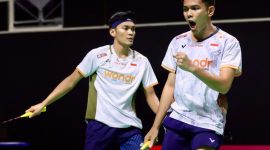 Pasangan ganda putra Indonesia, Fajar Alfian/Muhammad Shohibul Fikri (Fajar/Fikri), kembali menjadi sorotan di ajang BWF World Tour Super 750 Daihatsu Japan Open 2026.