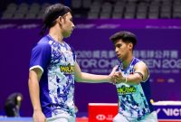 Pasangan ganda putra Indonesia, Sabar Karyaman Gutama/Mohammad Reza Pahlevi Isfahani, berhasil meraih kemenangan di babak awal China Open 2026.