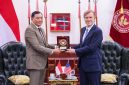 Menteri Pertahanan RI Sjafrie Sjamsoeddin menerima kunjungan US Under Secretary of War for Policy, Elbridge A. Colby,