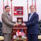 Menteri Pertahanan RI Sjafrie Sjamsoeddin menerima kunjungan US Under Secretary of War for Policy, Elbridge A. Colby,