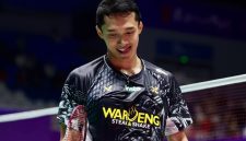 Jonatan Christie harus mengakhiri perjalanannya di China Masters 2026 setelah kalah dua gim langsung dari Jason Gunawan.