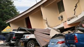 Gempa bumi berkekuatan magnitudo 7,7 mengguncang wilayah selatan Panama pada Jumat, 9 Oktober 2026, pukul 12.56 waktu setempat.